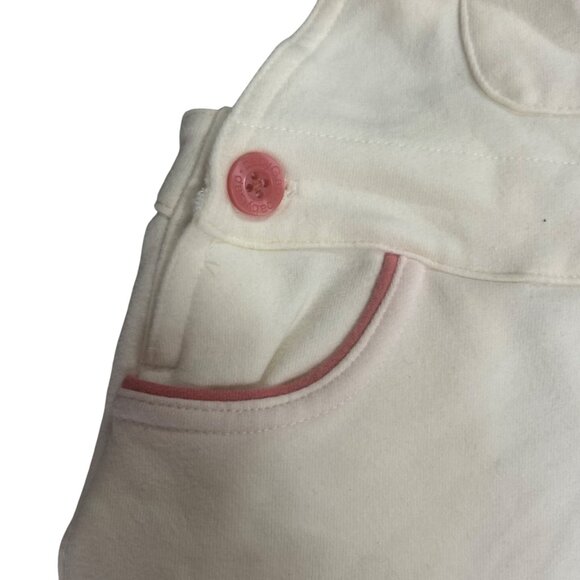 Baby Gap Vintage Overalls 0-3 Months White with Flowers NWT - Picture 4 of 11